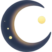 crescent sticker