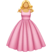 Pink dress sticker