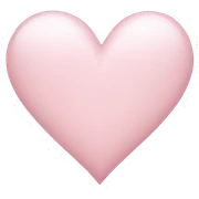 Light pink heart sticker