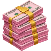 pink money sticker
