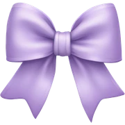 Light lilac bow sticker