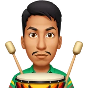 Festive Drummer sticker