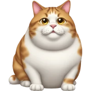 Fat cat sticker