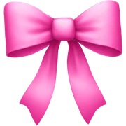 Pink bow sticker