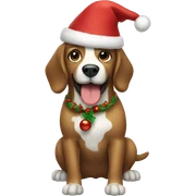 christmas dog  sticker