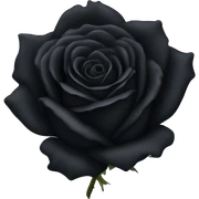 Black rose sticker