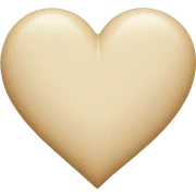 Beige heart sticker