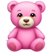 Pink teddy bears  sticker