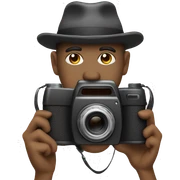 JZ  in hat with camera sticker