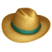 Straw hat sticker