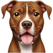 Brown pitbull sticker