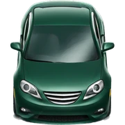 Luxury dark green car-key sticker