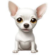 White chihuahua sticker