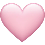 light pink heart  sticker