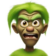 grinch mad sticker