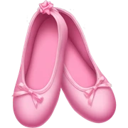 pink ballerina slippers  sticker