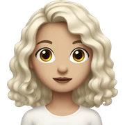 pale girl, black wavy hair, brown eyes sticker