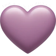 Mauve heart sticker