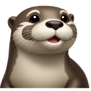 otter happy sticker