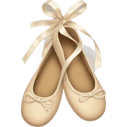 beige ballet shoes sticker