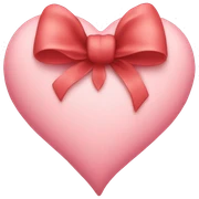 Heart with bow sticker