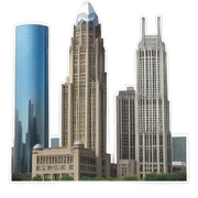 Detroit skyline  sticker