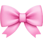 pink bow sticker