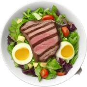 steak salad bowl sticker