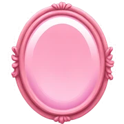 Pink mirror  sticker
