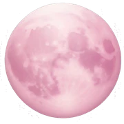 pastel pink moon sticker