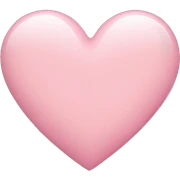 Light pink heart sticker