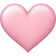 light pink heart sticker