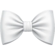 White bow sticker