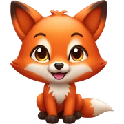 cute fox sticker