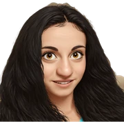 smiling girl with black hair sticker