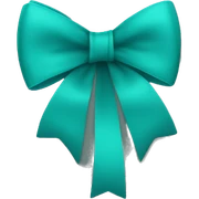 Teal Bow sticker