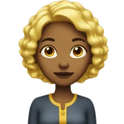 yellow skin woman with heart sticker