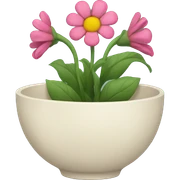 Flowers in a bowl sticker