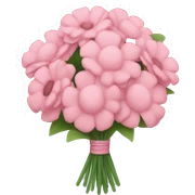 pink flower bouquet sticker