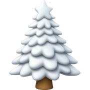 White Christmas tree  sticker