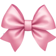 light pink bow sticker