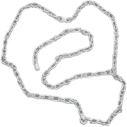 chain link necklace silver sticker
