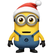Christmas minion sticker