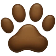 dog paw sticker