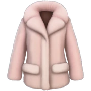 women’s light pink vintage fur coat sticker