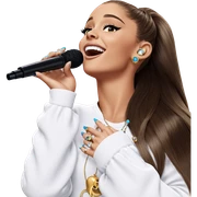 singing girl with jewelry sticker