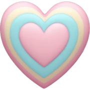 Pastel heart sticker