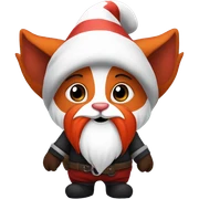 Gnome red panda sticker