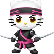 Hello kitty ninja  sticker
