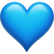 blue heart sticker